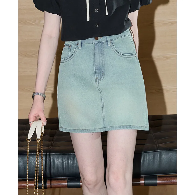KUHNMARVIN Denim Short Skirts Women's-4