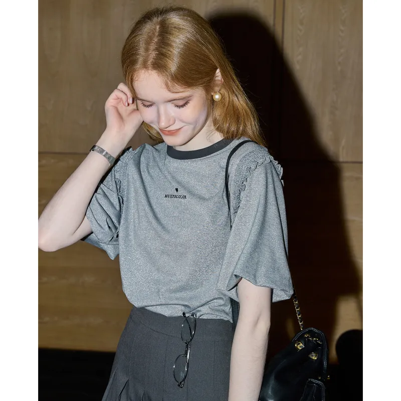 KUHNMARVIN Puff Sleeve T Shirt Women's-4