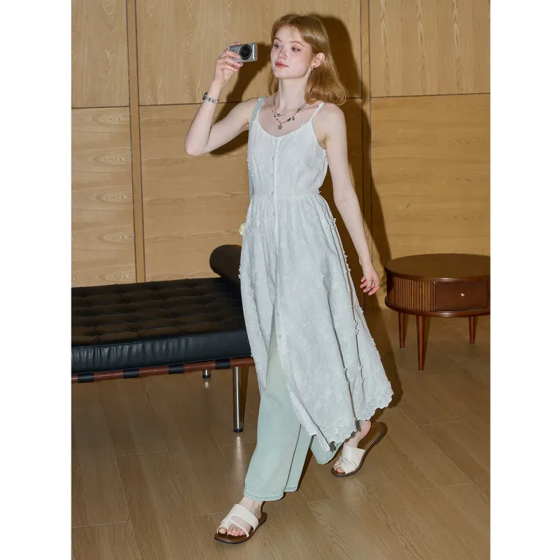 KUHNMARVIN Slip Dresses Women's White-2