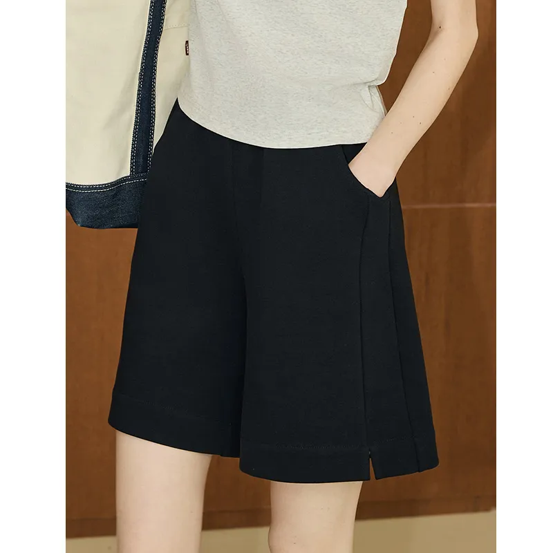 KUHNMARVIN Casual Shorts Women's Navy Blue-4
