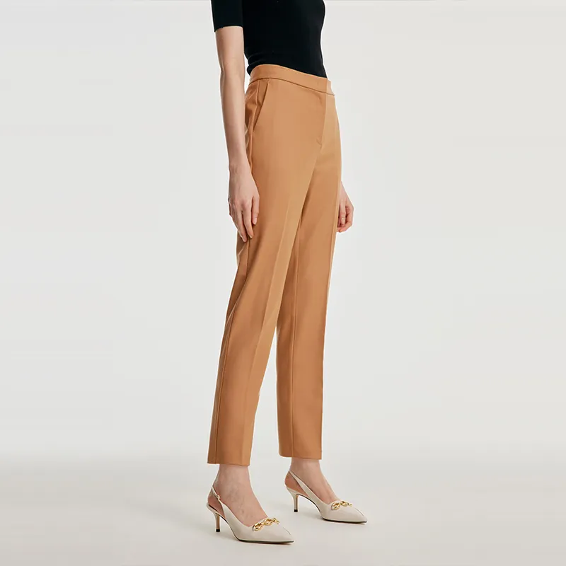 GOELIA Casual Pants Women's 71Y Camel-4