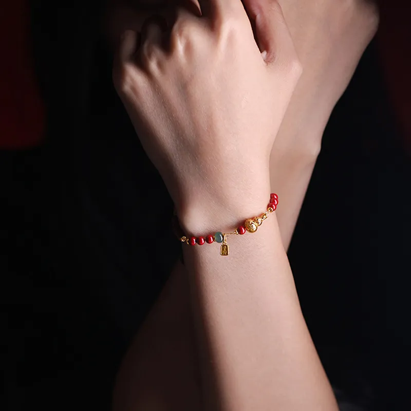 Phoenix Nirvana Reconstructed Cinnabar Bracelets Unisex-6