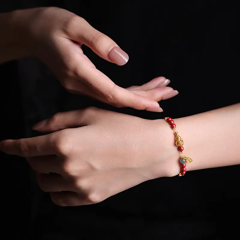 Phoenix Nirvana Reconstructed Cinnabar Bracelets Unisex-2