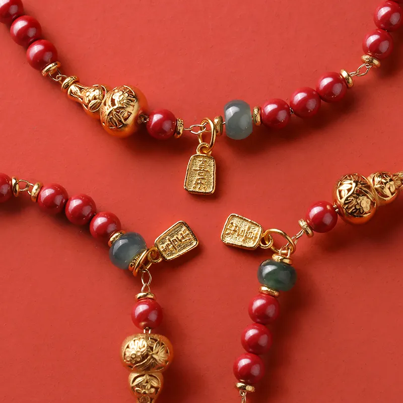 Phoenix Nirvana Reconstructed Cinnabar Bracelets Unisex-5