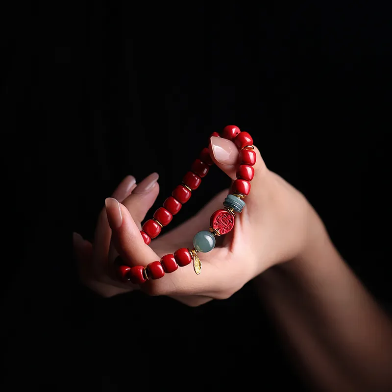 Phoenix Nirvana Reconstructed Cinnabar Bracelets Women's-2