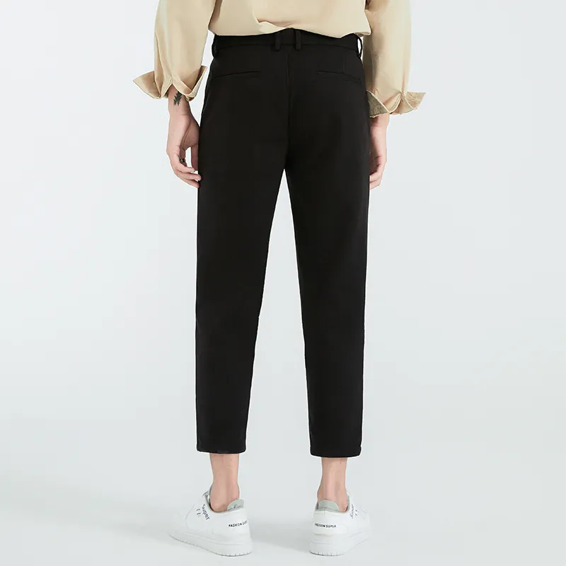 RICCIWEE Casual Pants Unisex Black-4