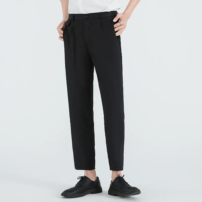 RICCIWEE Casual Pants Unisex Black-5