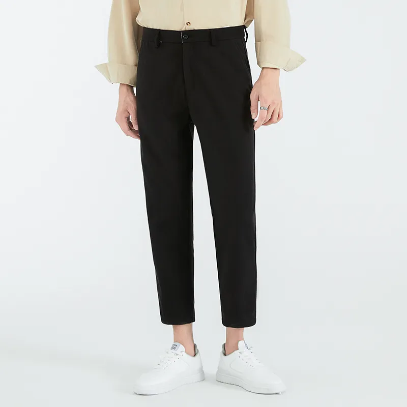 RICCIWEE Casual Pants Unisex Black-2