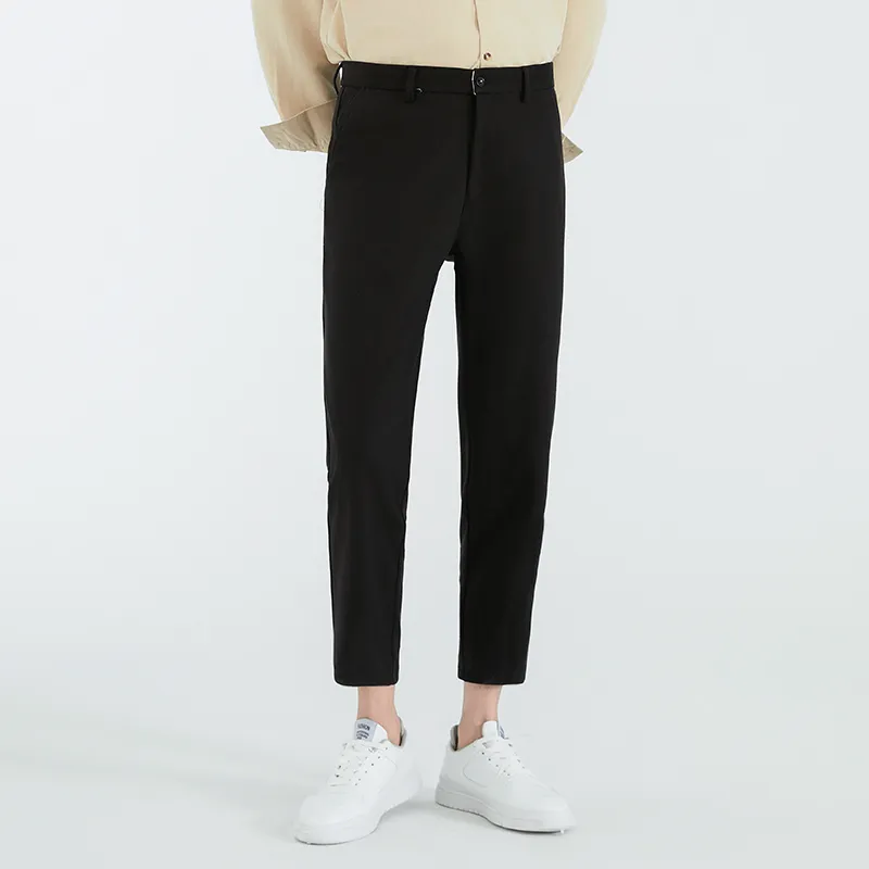 RICCIWEE Casual Pants Unisex Black-5