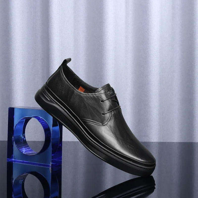 CROWN Casual Shoes Men's Black One Yard Larger-8