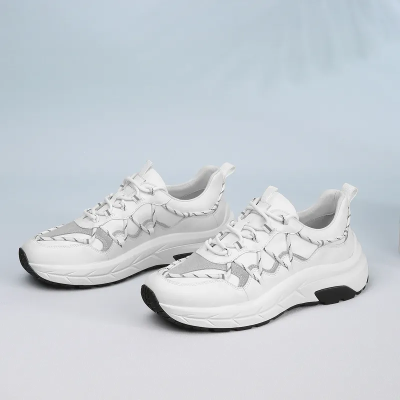 CROWN Running Shoes Men's White One Yard Larger-9