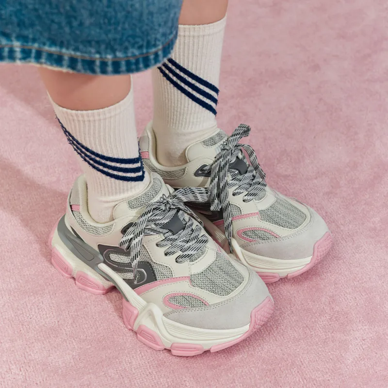 MASOOMAKE Breathable Height Increasing Low Top Chunky Sneakers Women's-20