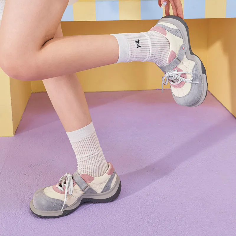 MASOOMAKE Wang Xingren Series Cute Paw Shoes Height Increasing Lightweight Breathable Low Top Casual Shoes Women's-13