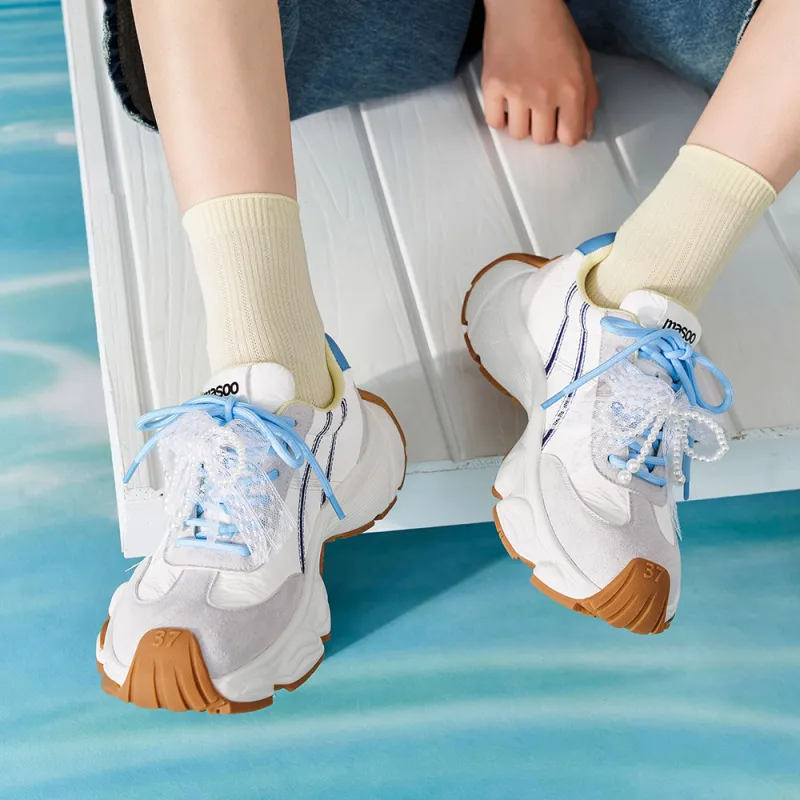 MASOOMAKE Low Top Chunky Sneakers Women's-12