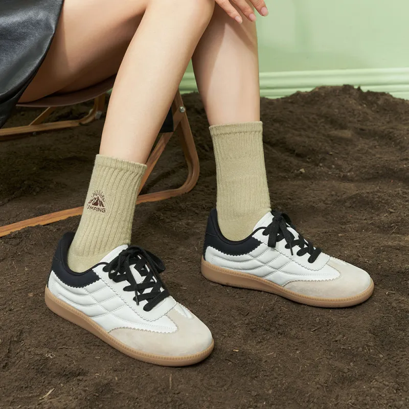 MASOOMAKE German Army Trainers Anti-Slip Wear-Resistant Casual Shoes Women's-13