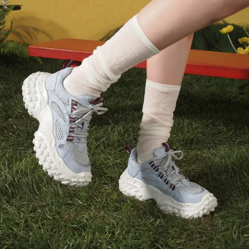 MASOOMAKE Breathable Lightweight Height Increasing Low Top Chunky Sneakers Women's-27