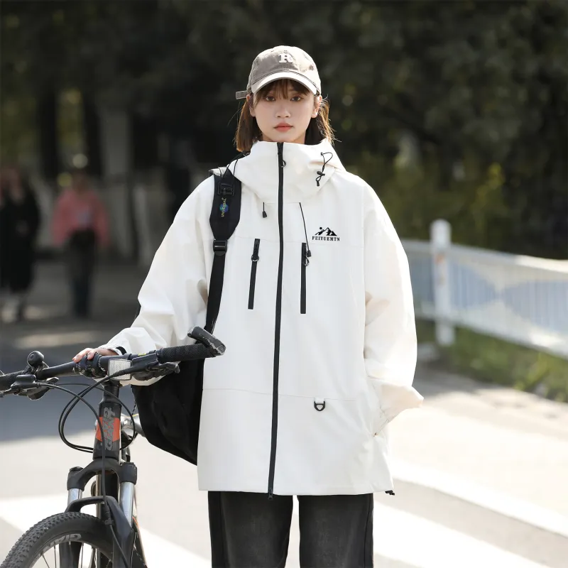 Feiyue Water-Resistant Windproof Warm Water-Repellent Windbreaker Jacket Unisex-7