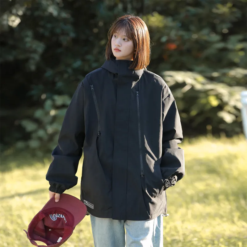 Feiyue Water-Resistant Windproof And Water-Repellent Windbreaker Jacket Unisex-2