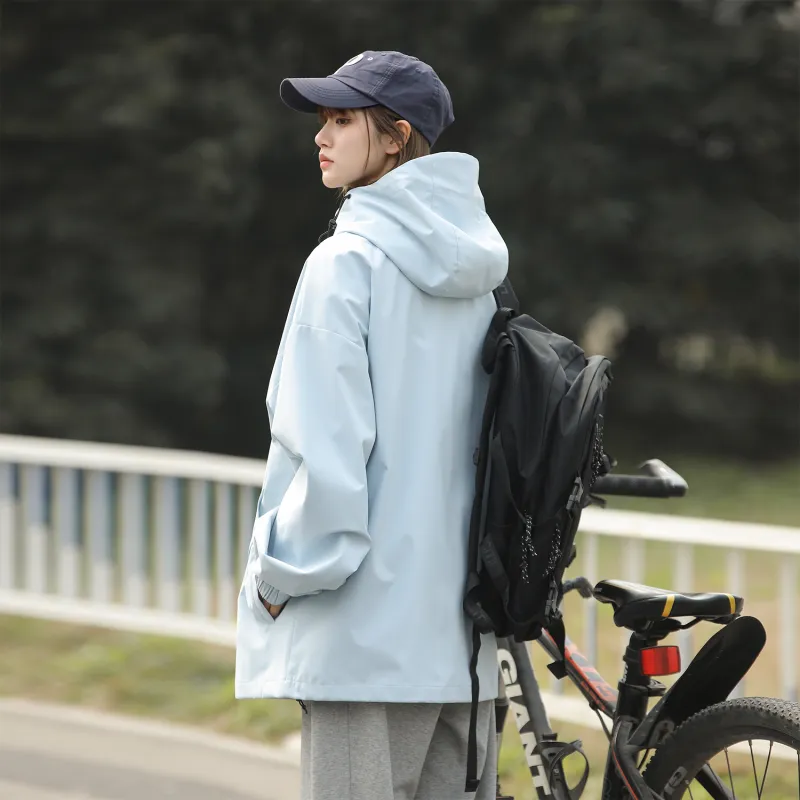 Feiyue Water-Resistant Windproof Warm Water-Repellent Windbreaker Jacket Unisex-23