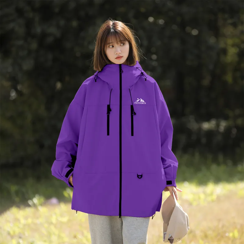 Feiyue Water-Resistant Windproof Warm Water-Repellent Windbreaker Jacket Unisex-28