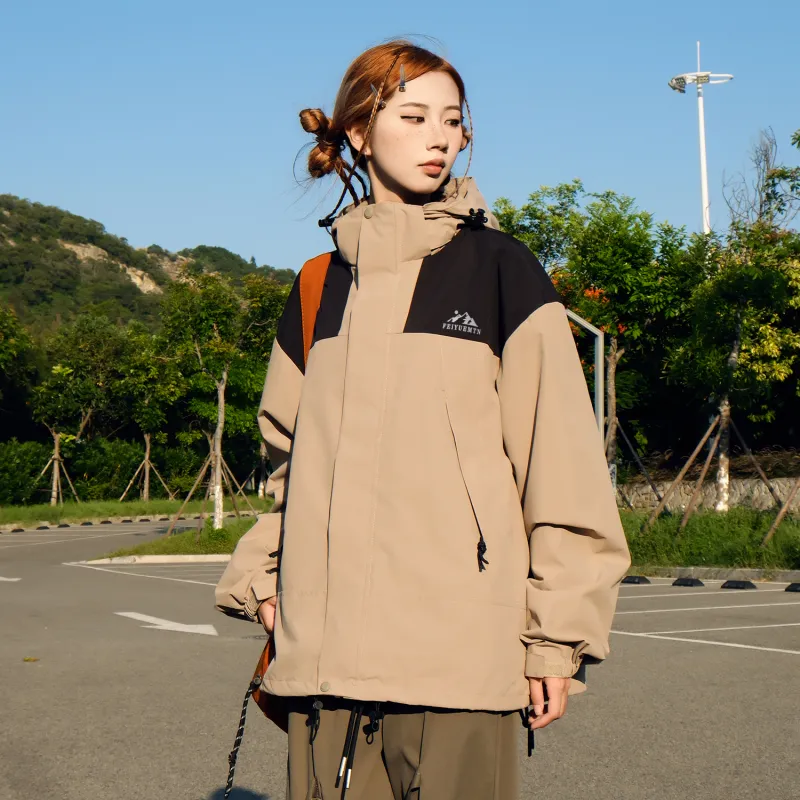 Feiyue Water-Resistant Windproof Warm Water-Repellent Windbreaker Jacket Unisex-15