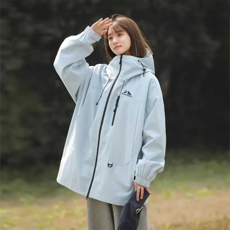 Feiyue Water-Resistant Windproof Warm Water-Repellent Windbreaker Jacket Unisex-22