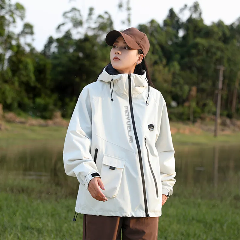 Feiyue Water Resistant Windproof UV Protection Water Repellent Windbreaker Jacket Unisex-7