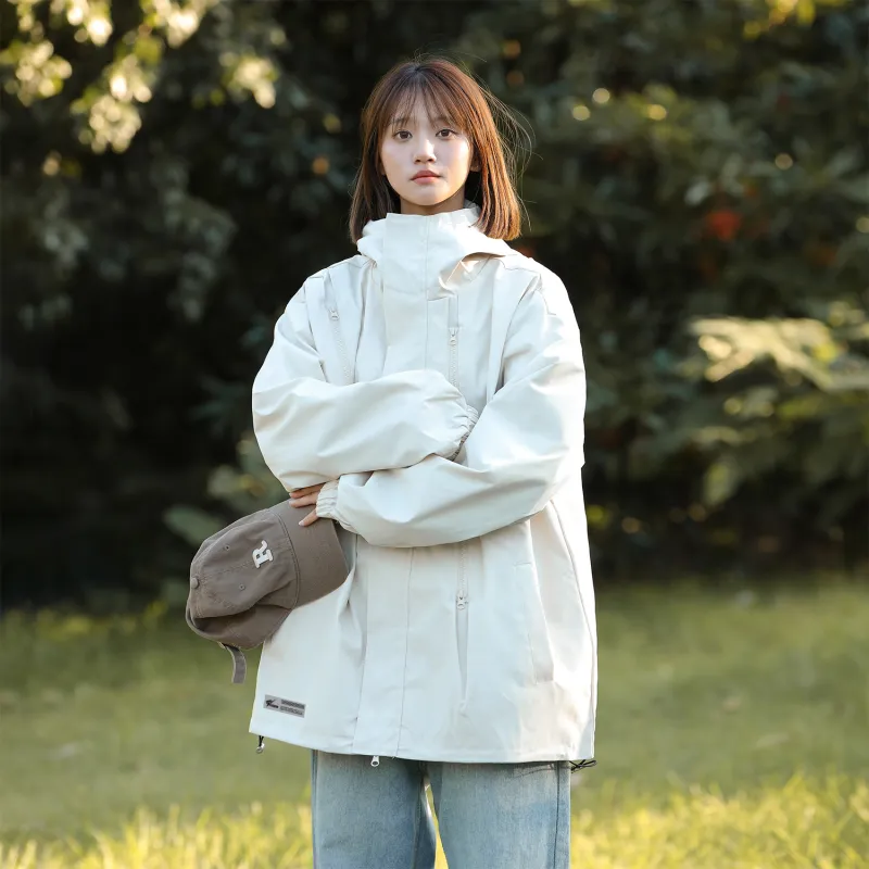 Feiyue Water-Resistant Windproof And Water-Repellent Windbreaker Jacket Unisex-10
