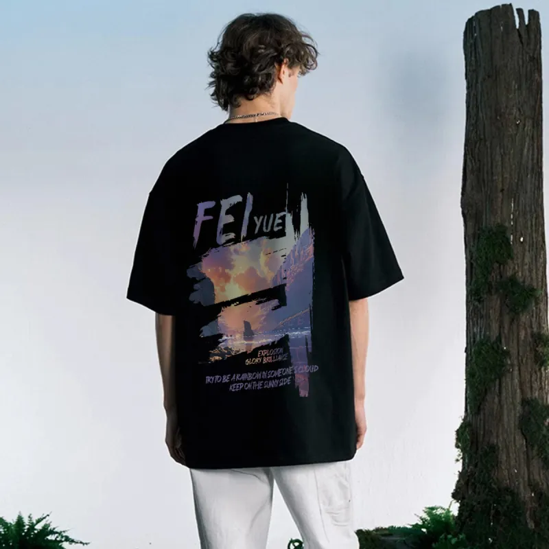 Feiyue Short Sleeved T Shirts Unisex-16