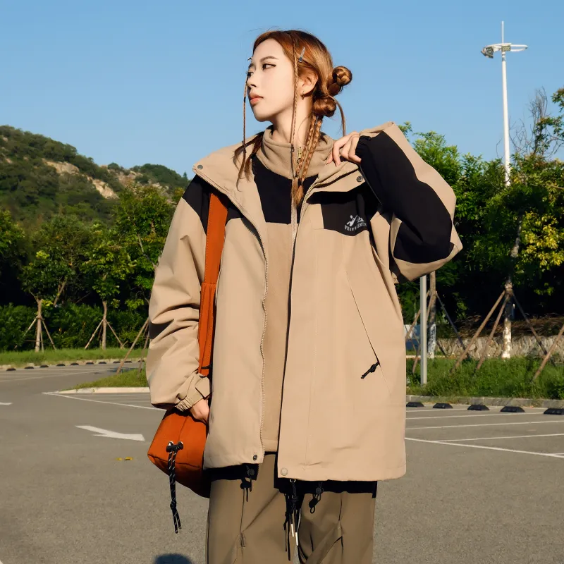Feiyue Water-Resistant Windproof Warm Water-Repellent Windbreaker Jacket Unisex-49
