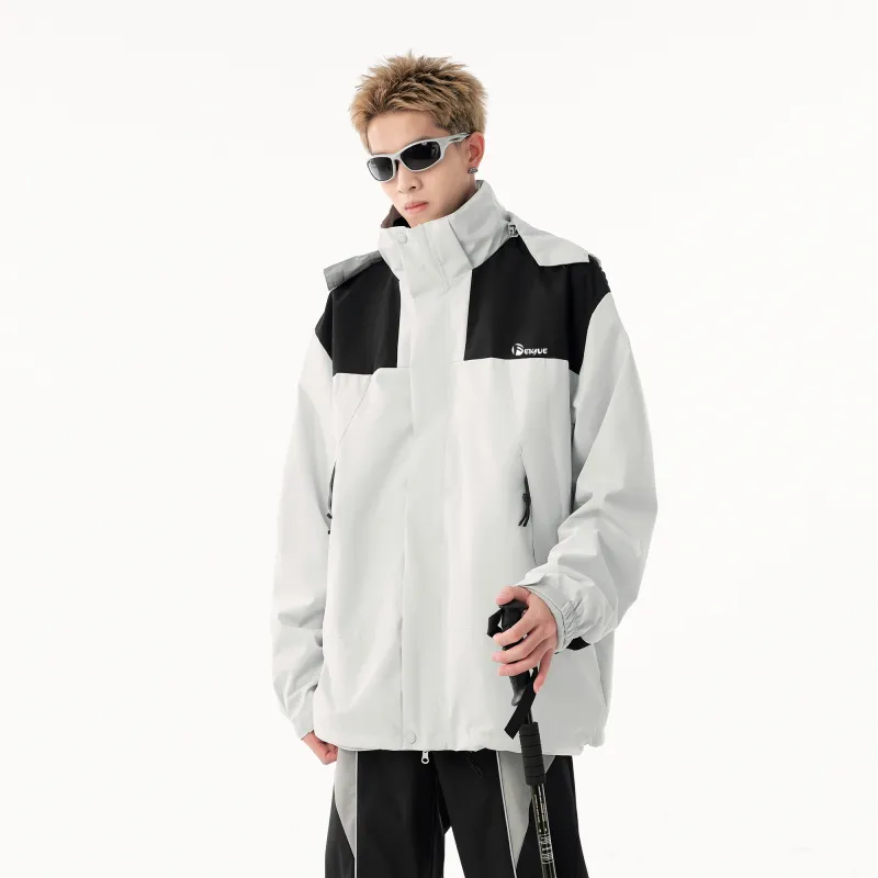 Feiyue Water Resistant Windproof Warm Cold Resistant Windbreaker Jacket Unisex-3