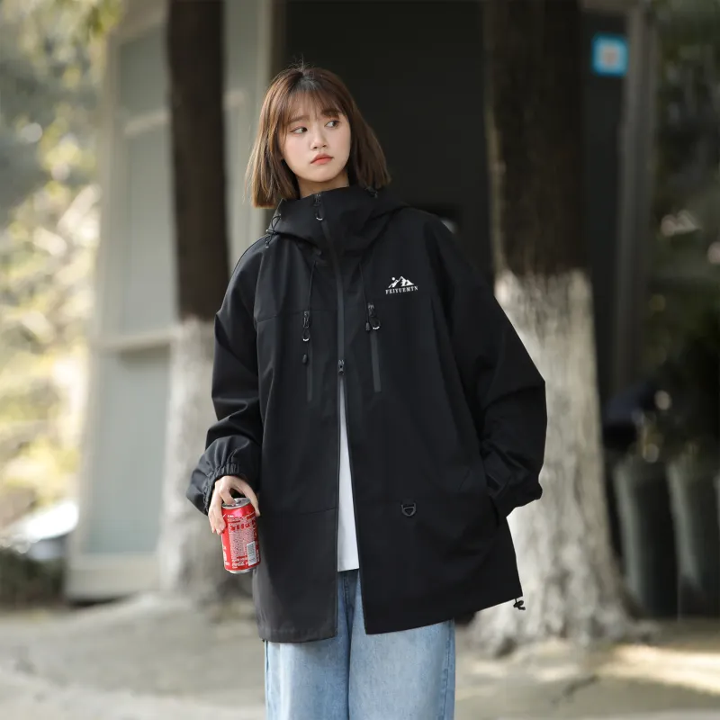 Feiyue Water-Resistant Windproof Warm Water-Repellent Windbreaker Jacket Unisex-2
