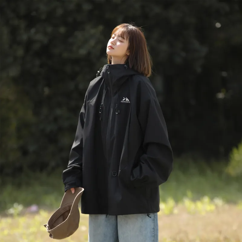 Feiyue Water-Resistant Windproof Warm Water-Repellent Windbreaker Jacket Unisex-32