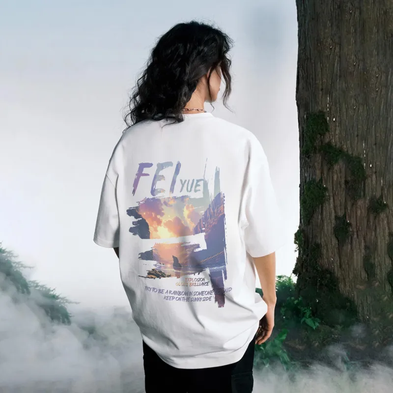 Feiyue Short Sleeved T Shirts Unisex-5