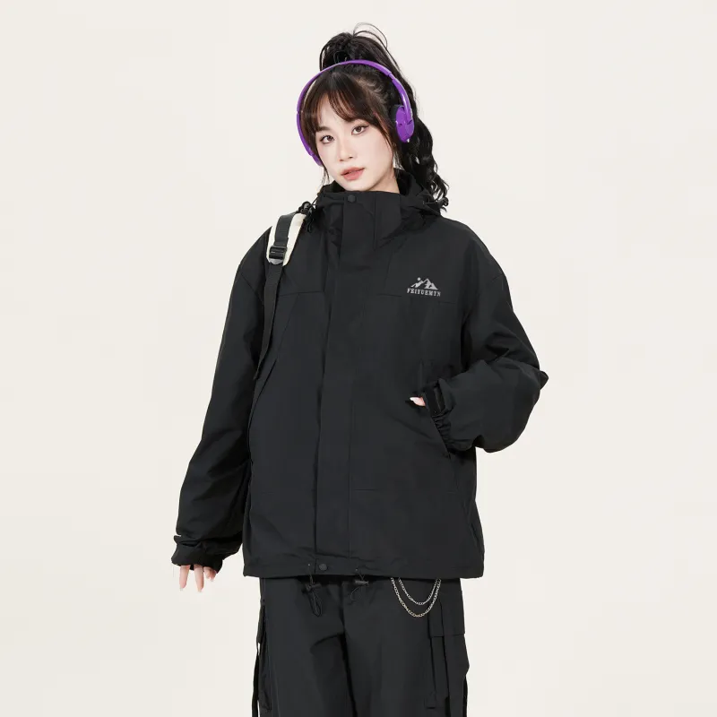 Feiyue Water-Resistant Windproof Warm Water-Repellent Windbreaker Jacket Unisex-39
