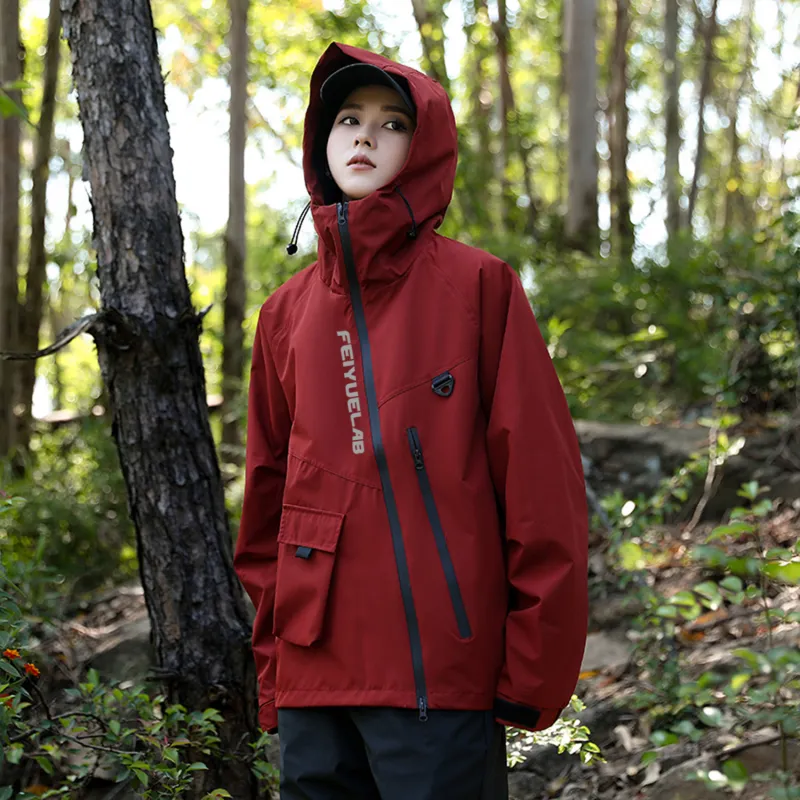 Feiyue Water Resistant Windproof UV Protection Water Repellent Windbreaker Jacket Unisex-12