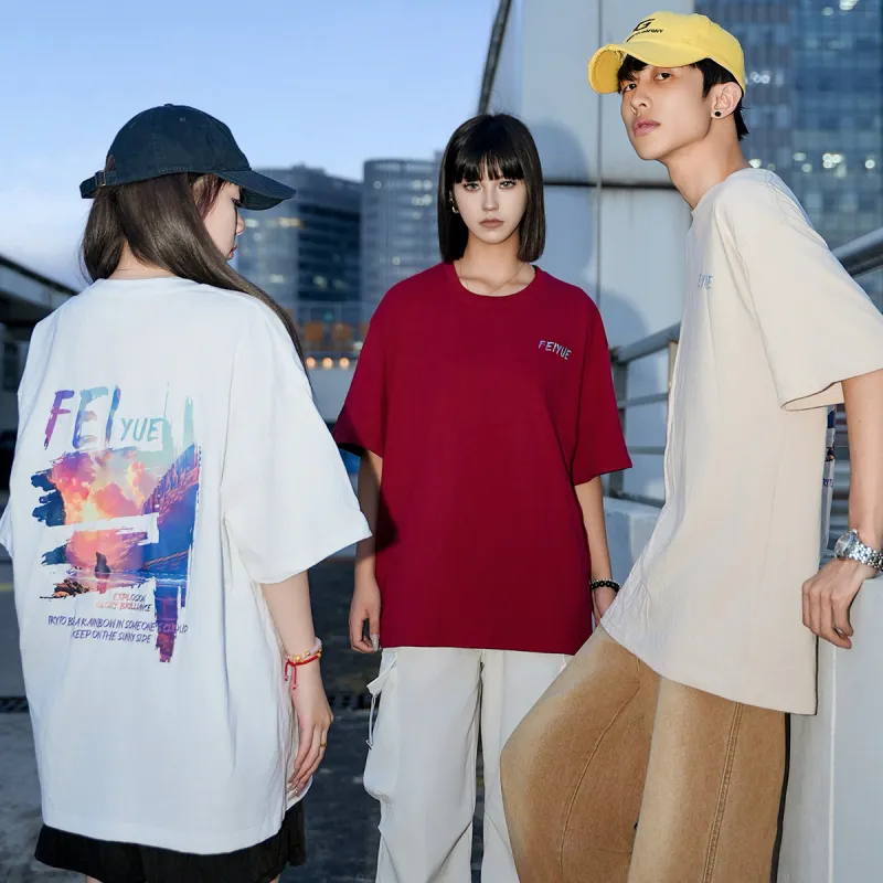 Feiyue Short Sleeved T Shirts Unisex-20