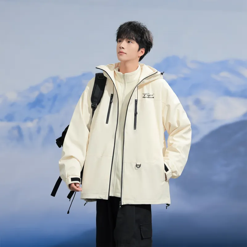 Feiyue Water-Resistant Windproof Warm Water-Repellent Windbreaker Jacket Unisex-7