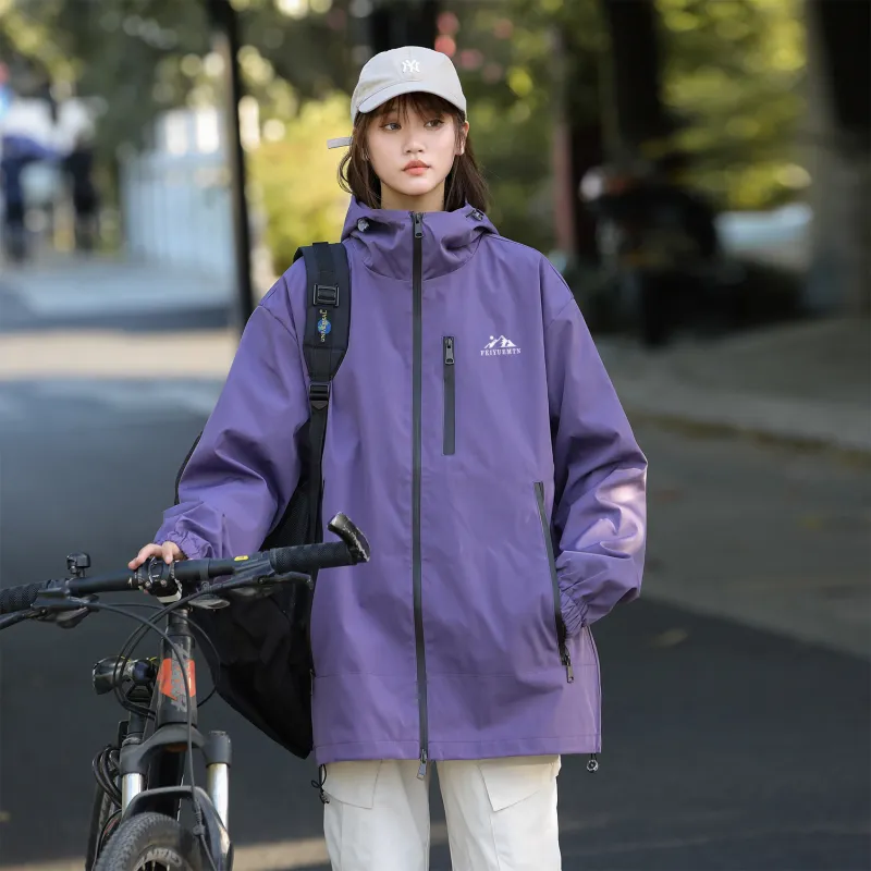 Feiyue Water-Resistant Windproof And Water-Repellent Windbreaker Jacket Unisex-12