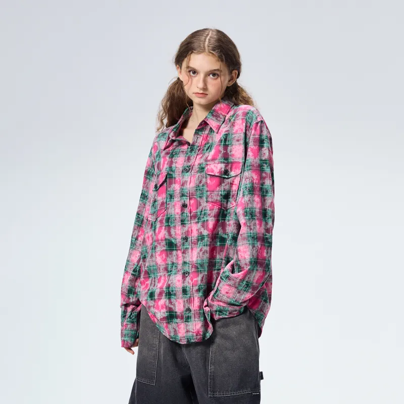 MAISON VINSON Shirt Unisex Red Black Plaid-2