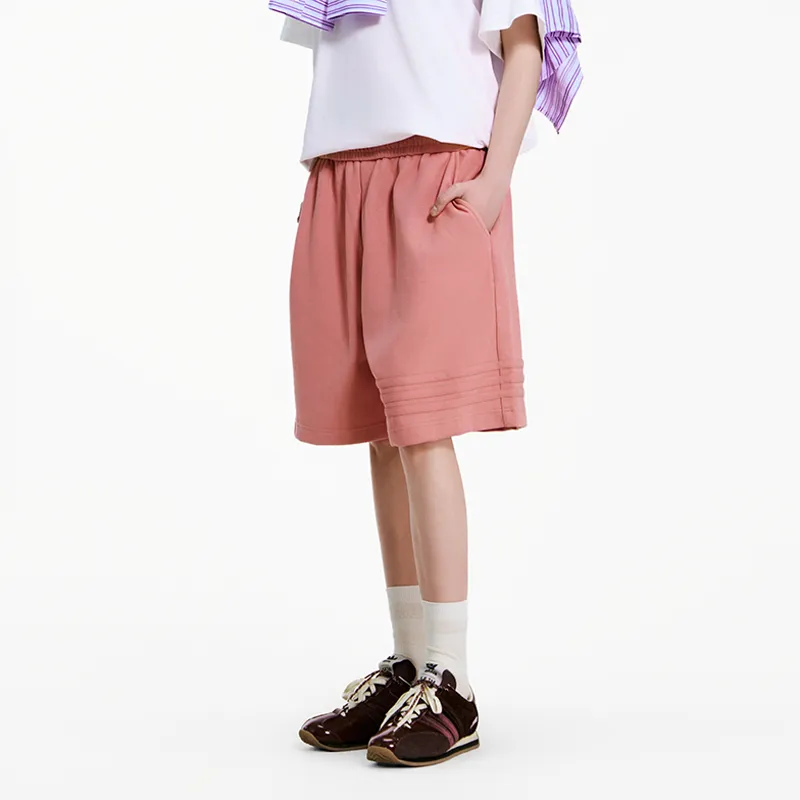 MAISON VINSON Solid Color Sports Casual Shorts Unisex-19