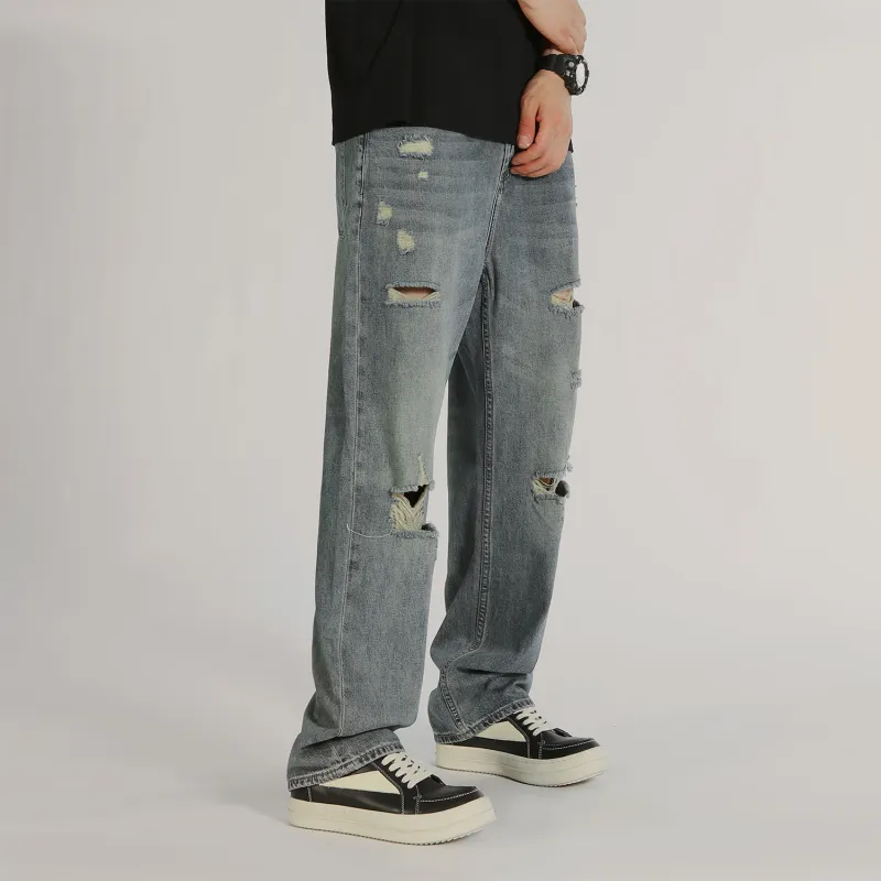 MAISON VINSON Jeans Unisex Washed Blue-4