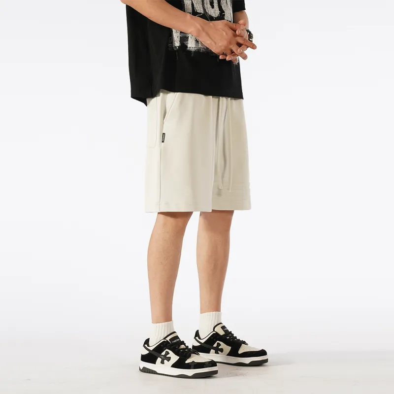 MAISON VINSON Solid Color Sports Casual Shorts Unisex-7