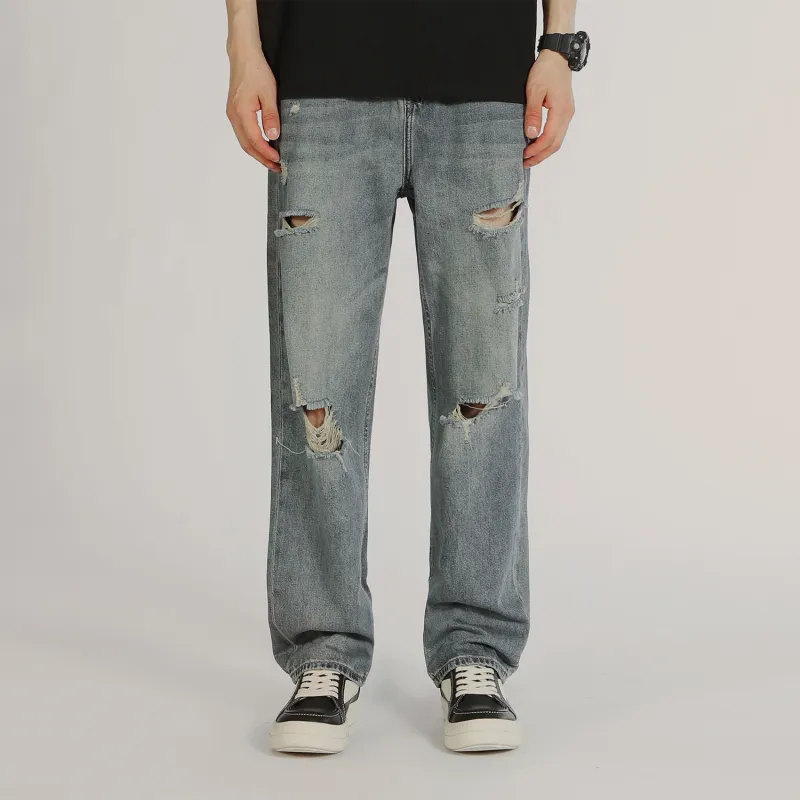 MAISON VINSON Jeans Unisex Washed Blue-2