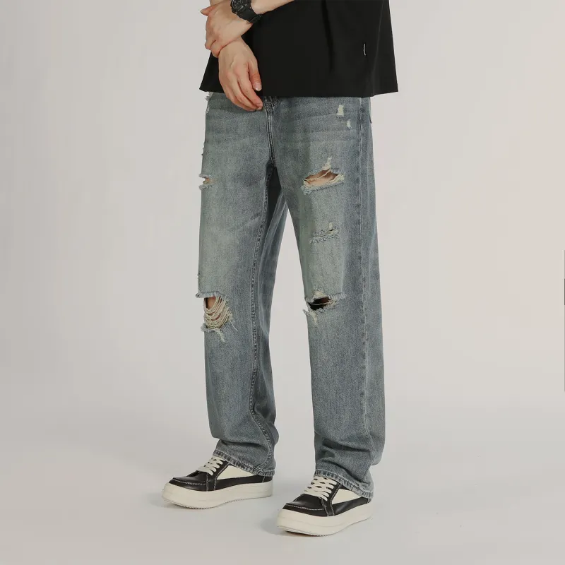 MAISON VINSON Jeans Unisex Washed Blue-6