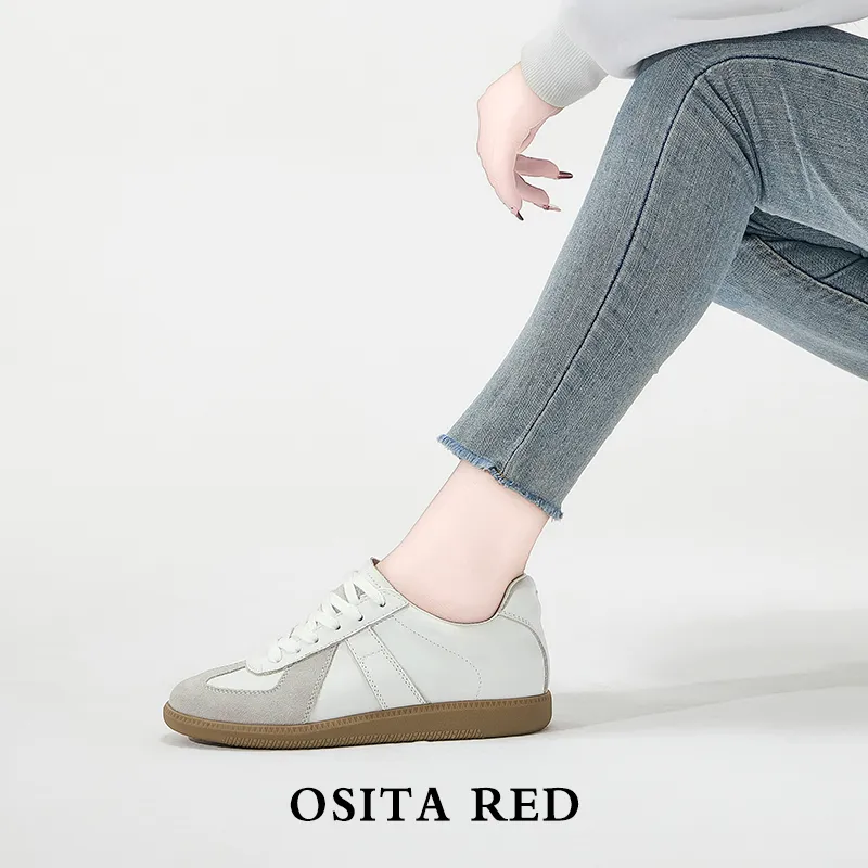 OSITA RED Wear-Resistant Low-Top Casual Shoes Women's Pink-11