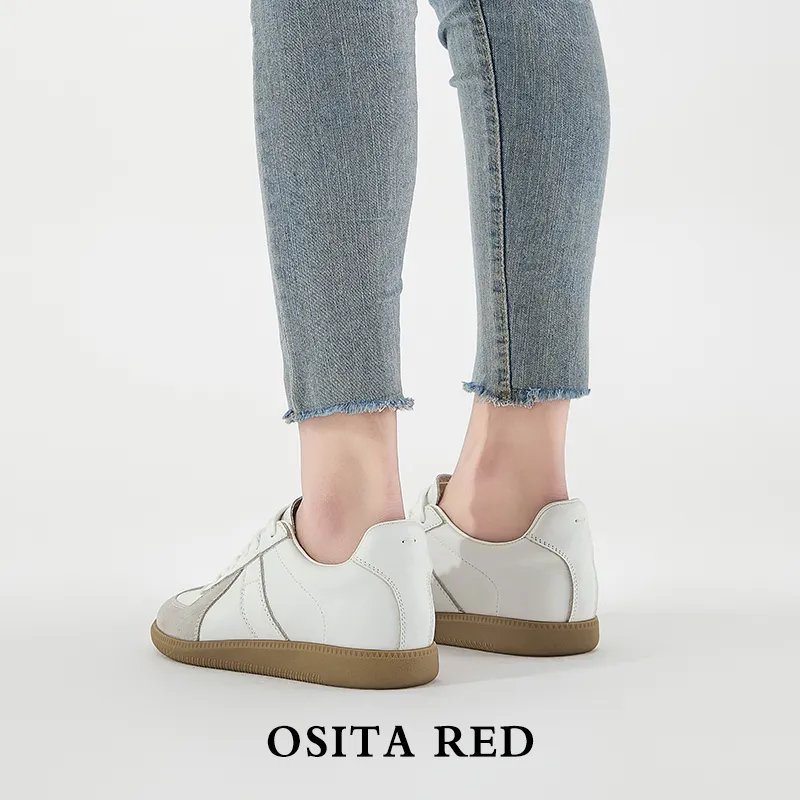 OSITA RED Wear-Resistant Low-Top Casual Shoes Women's Pink-10