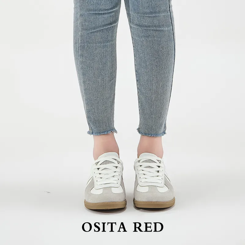 OSITA RED Wear-Resistant Low-Top Casual Shoes Women's Pink-8