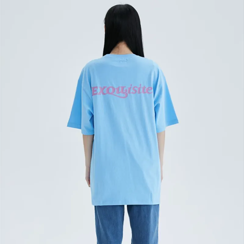 EXQUISITE T-Shirts Unisex Sky Blue-2