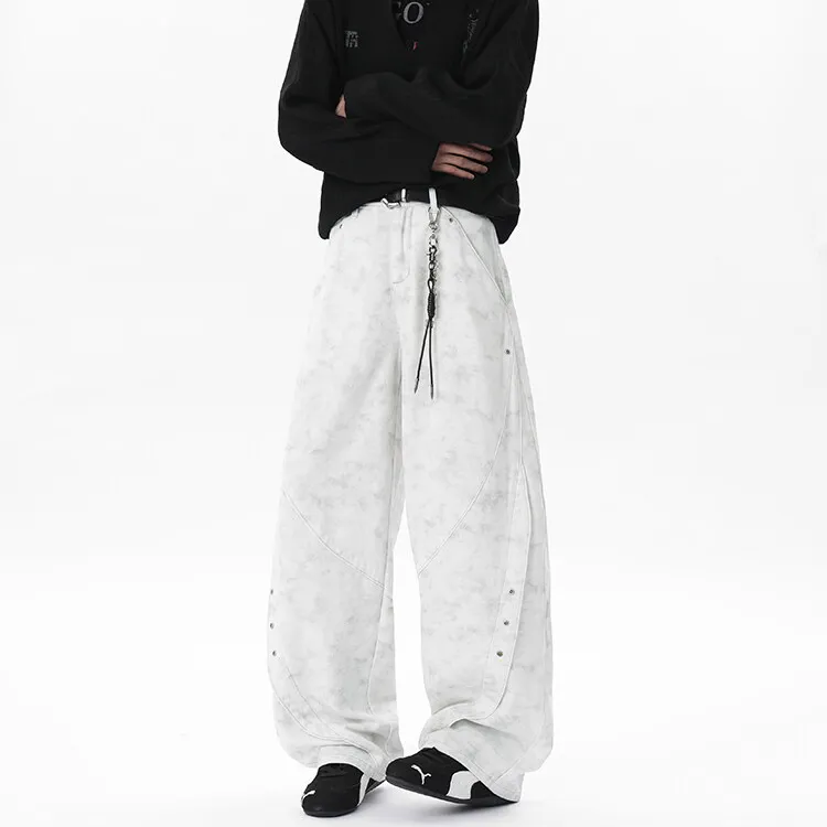 WOLF CODE Jeans Unisex Distressed White-3
